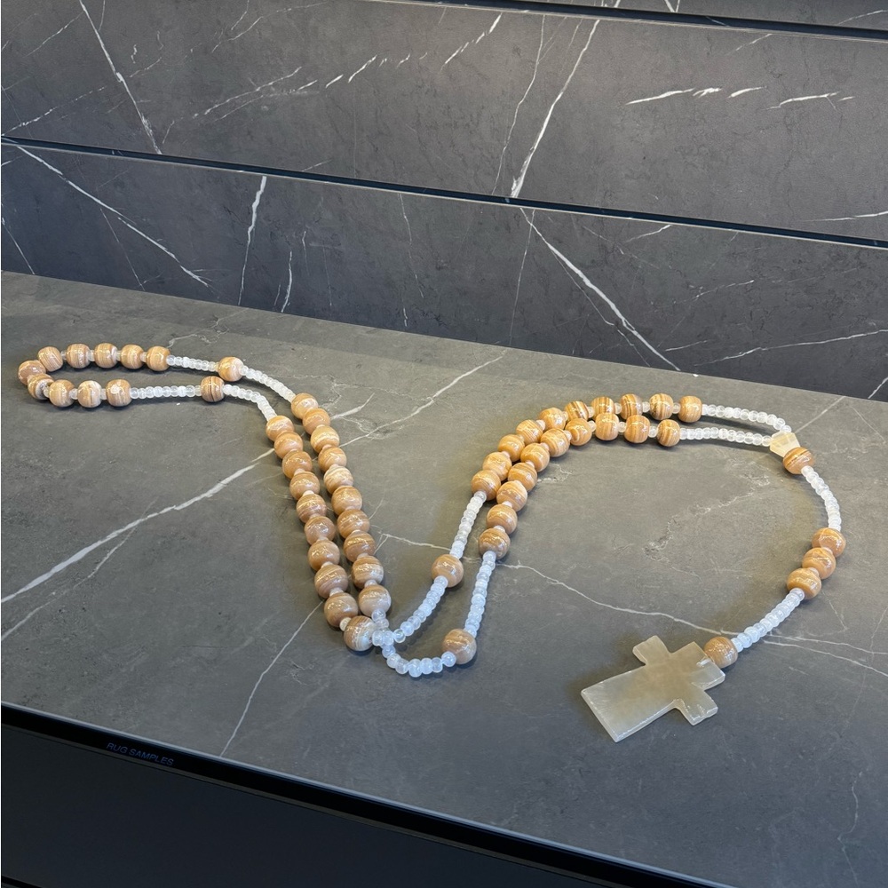 Extra large onyx rosary